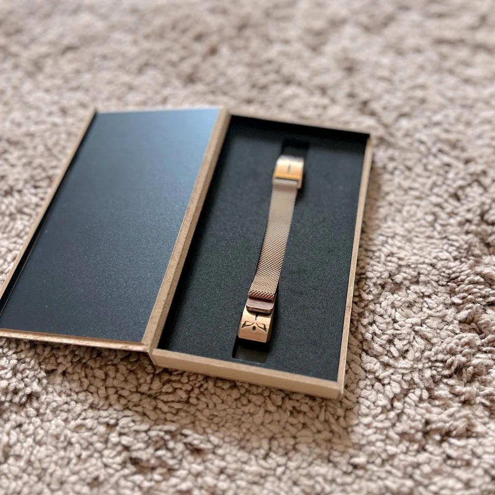 Gold Mesh Fitbit Bracelet by Swees